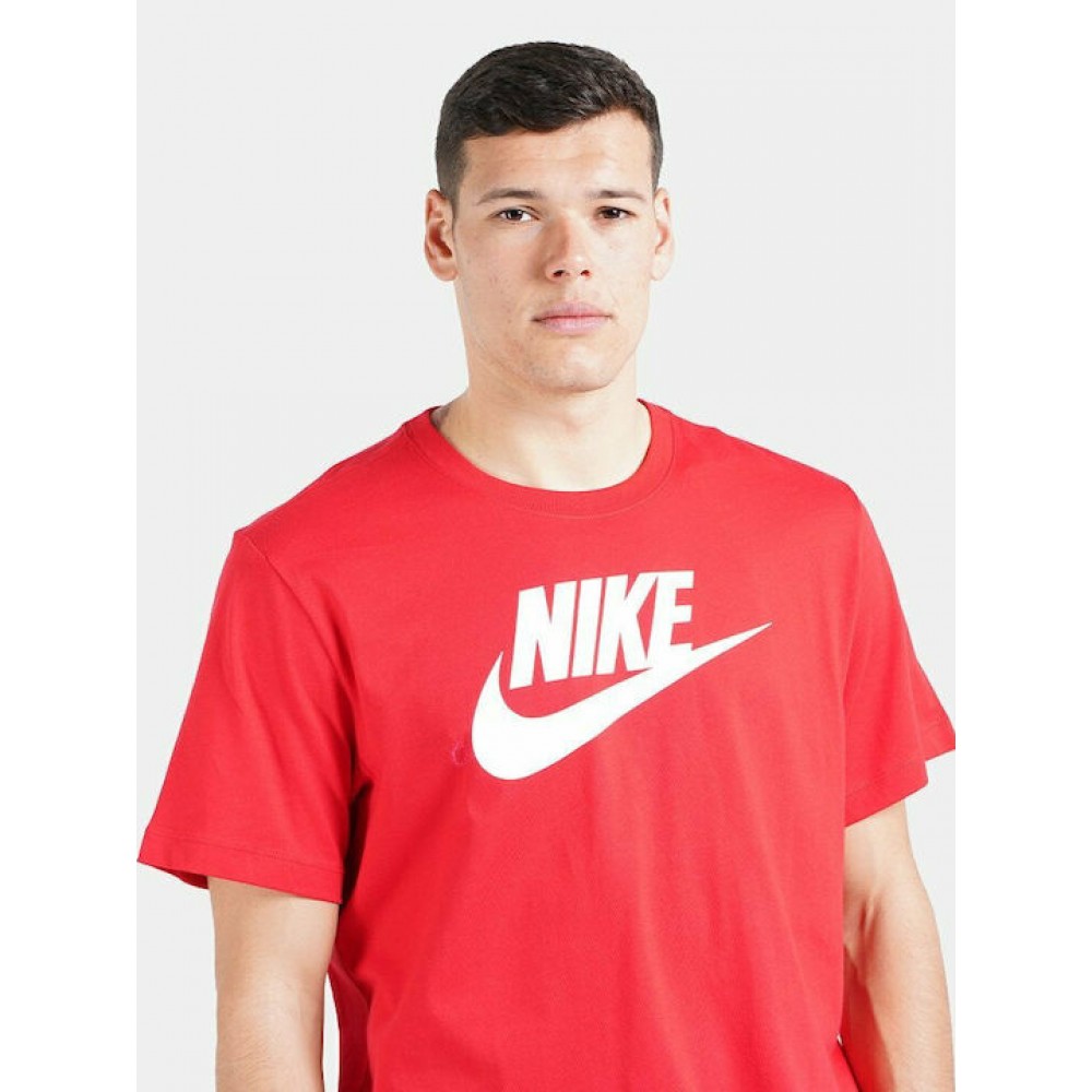 Nike Τee Sportswear Ανδρική Μπλούζα κόκκινο AR5004-660