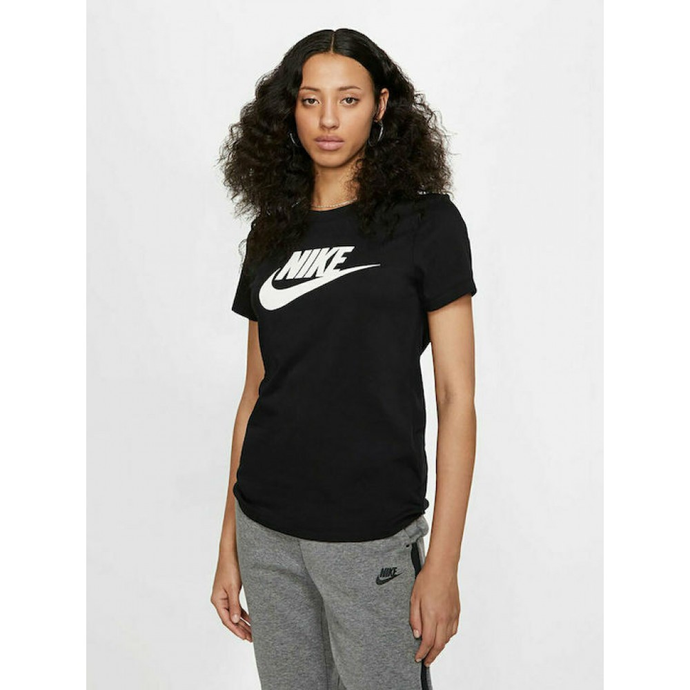 Nike Tee Essential Icon Futura Γυναικεία Μπλούζα μαύρο BV6169-010