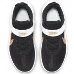 Nike Team Hustle D 10 Παιδικά Παπούτσια ασπρόμαυρο CW6736-002