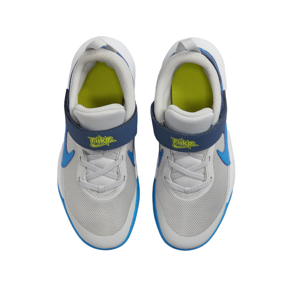 Nike Team Hustle D 10 Παιδικά Παπούτσια γκρι/μπλέ CW6736-011